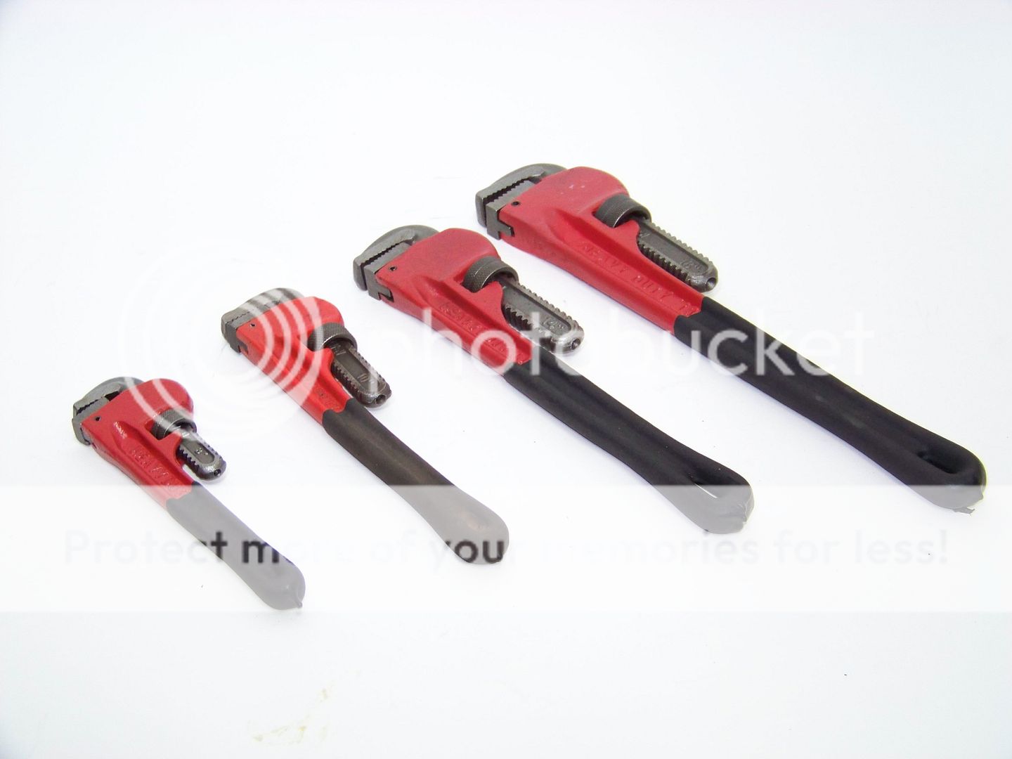 4 pc Heavy Duty Adjustable Pipe Wrench Set Milled Jaws eBay